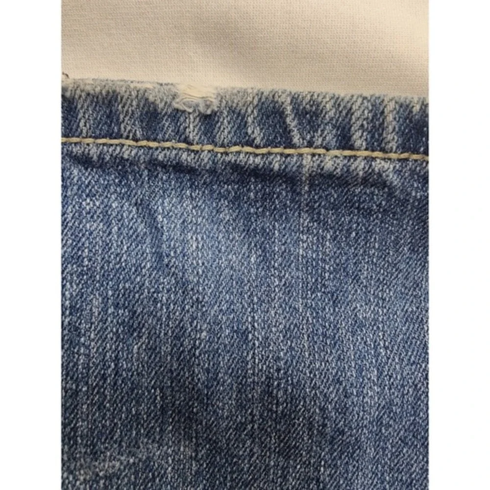 Embellished Pockets Distressed Denim Blue‎ Relaxed Fit western BB BLACK Jean